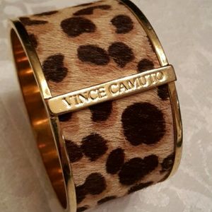 Leopard print bangle bracelet